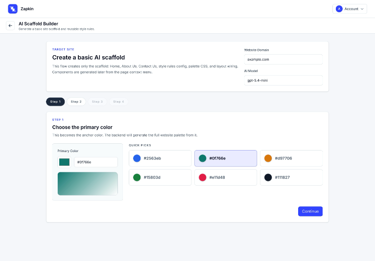 TailStatic AI scaffolding